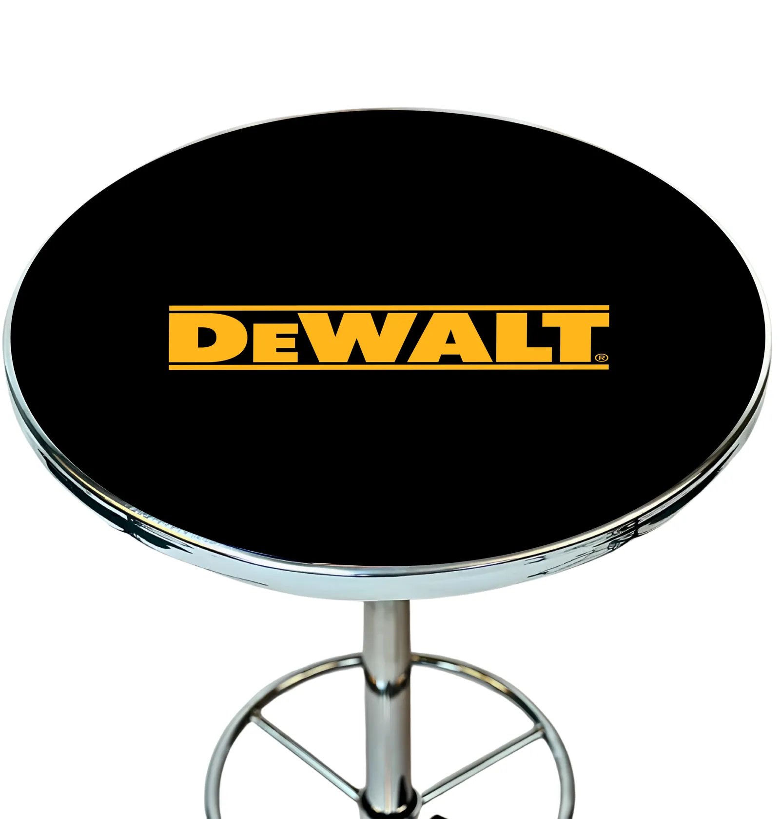 DeWALT Deluxe Pub Table Top Black Top View