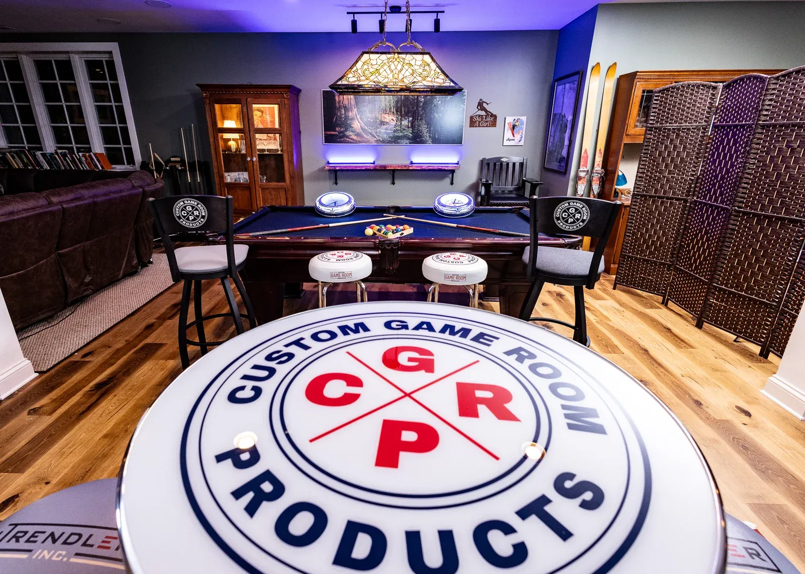 Custom Game Room Products branded table
