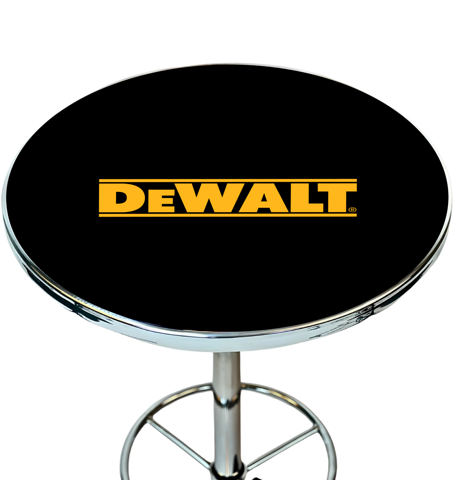 DeWALT Deluxe Pub Table Top Black Top View